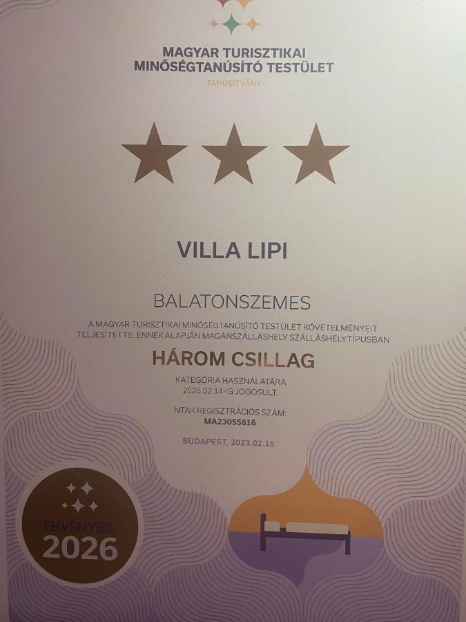 Villa Lipi - Home Away From Home Balatonszárszó Zewnętrze zdjęcie